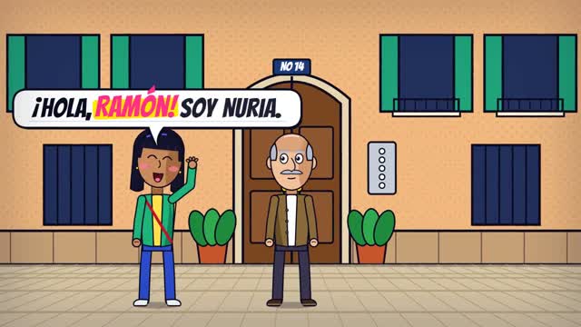 Nuria meets Don Ramón on the street.